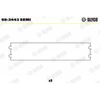 Комплект вкладишів двигуна GLYCO 55-3443 SEMI