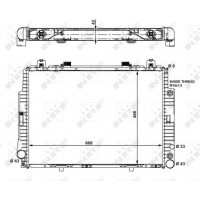 Радіатор охолодження двигуна NRF 55320