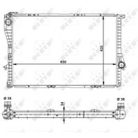 Радіатор охолодження двигуна NRF 55321
