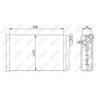 Радіатор обігріву салона NRF 58640