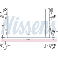 Радіатор системи охолодження NISSENS 606552