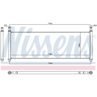 Радіатор охолодження двигуна NISSENS 606907