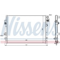 Радіатор охолодження двигуна NISSENS 61027