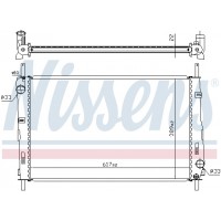 Радіатор системи охолодження NISSENS 620411