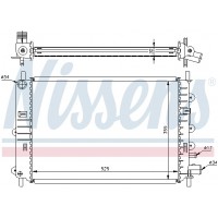 Радіатор системи охолодження NISSENS 62217A