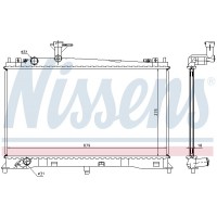 Радіатор системи охолодження NISSENS 62462A