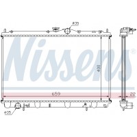 Радіатор системи охолодження NISSENS 62857A