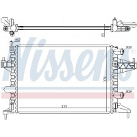 Радіатор системи охолодження NISSENS 63007