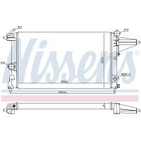 Радіатор системи охолодження NISSENS 632231