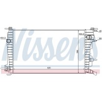 Радіатор системи охолодження NISSENS 637616