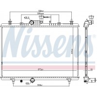 Радіатор системи охолодження NISSENS 637645