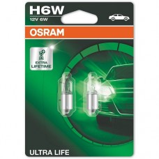 Автолампа Osram 6W 12V BAX9S к-т 2 шт OSRAM 64132 ULT-02B