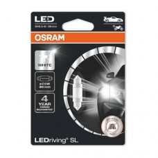 Лампа світлодіодна Osram LED cool white 6000K 1шт (1W 12V SV8,5-8) OSRAM 6418DWP-01B