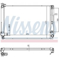 Радіатор системи охолодження NISSENS 646887