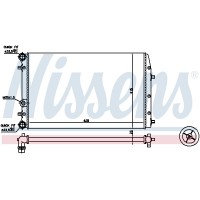 Радіатор системи охолодження NISSENS 652711
