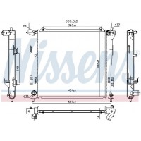 Радіатор системи охолодження NISSENS 675016