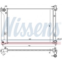 Радіатор системи охолодження NISSENS 675064