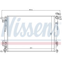 Радіатор системи охолодження NISSENS 67514