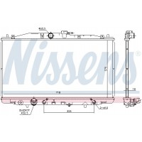 Радіатор охолодження двигуна NISSENS 68152