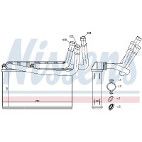 Радіатор обігріу салону NISSENS 70531