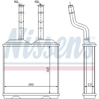 Радіатор системи опалення салона NISSENS 72634