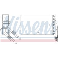 Радіатор системи опалення салона NISSENS 72985