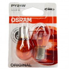 (к/т 2 шт) Автолампа Osram (PY21W 12V BAU15s) OSRAM 7507-02B