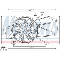 Вентилятор охолодження двигуна NISSENS 85482