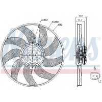 Вентилятор охолодження NISSENS 85728