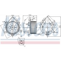 Вентилятор салону NISSENS 87124