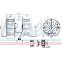 Вентилятор салону NISSENS 87196