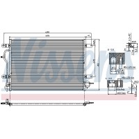 Радіатор кондиціонера NISSENS 94583