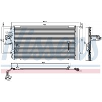 Радіатор кондиціонера NISSENS 94667