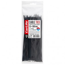 Хомути пластикові Carlife чорні 2,5x200 100шт CARLIFE BL2.5x200