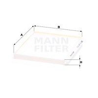 Повітряний фільтр салону MANN-FILTER CU 24013