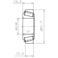 Підшипник КПП NTN-SNR EC 41444 H206