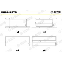 Комплект вкладишів двигуна GLYCO H1104/5 STD