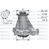 Насос системи охолодження DOLZ M176