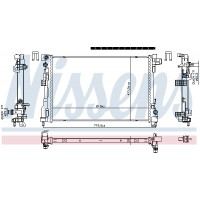 Радіатор системи охолодження NISSENS 606869