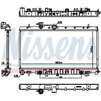 Радіатор системи охолодження NISSENS 67711