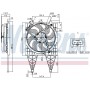 Вентилятор охолодження двигуна NISSENS 85797