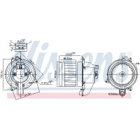 Вентилятор салону NISSENS 87609