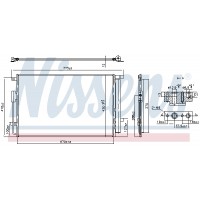 Радіатор кондиціонера NISSENS 940863