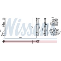 Радіатор кондиціонера NISSENS 940922