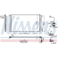 Радіатор кондиціонера NISSENS 941262