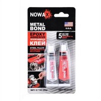 METAL BOND 20g Епоксидний клей сталевого кольору NOWAX NX48409