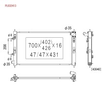 Радіатор системи охолодження KOYORAD PL032413