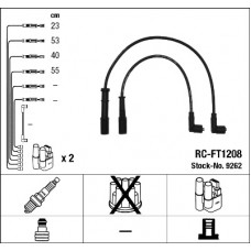 9262 Комплект ізольованих проводів для свічок запалення RC-FT1208 NGK 9262
