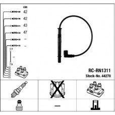 44278 Комплект ізольованих проводів для свічок запалення RC-RN1311 NGK 44278