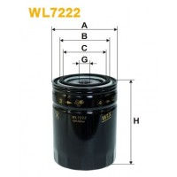 Фільтр оливи WIX FILTERS WL7222